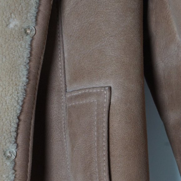 Vintage Sawyer of Napa Spring Lamb Shearling Coat - Picture 4 of 9